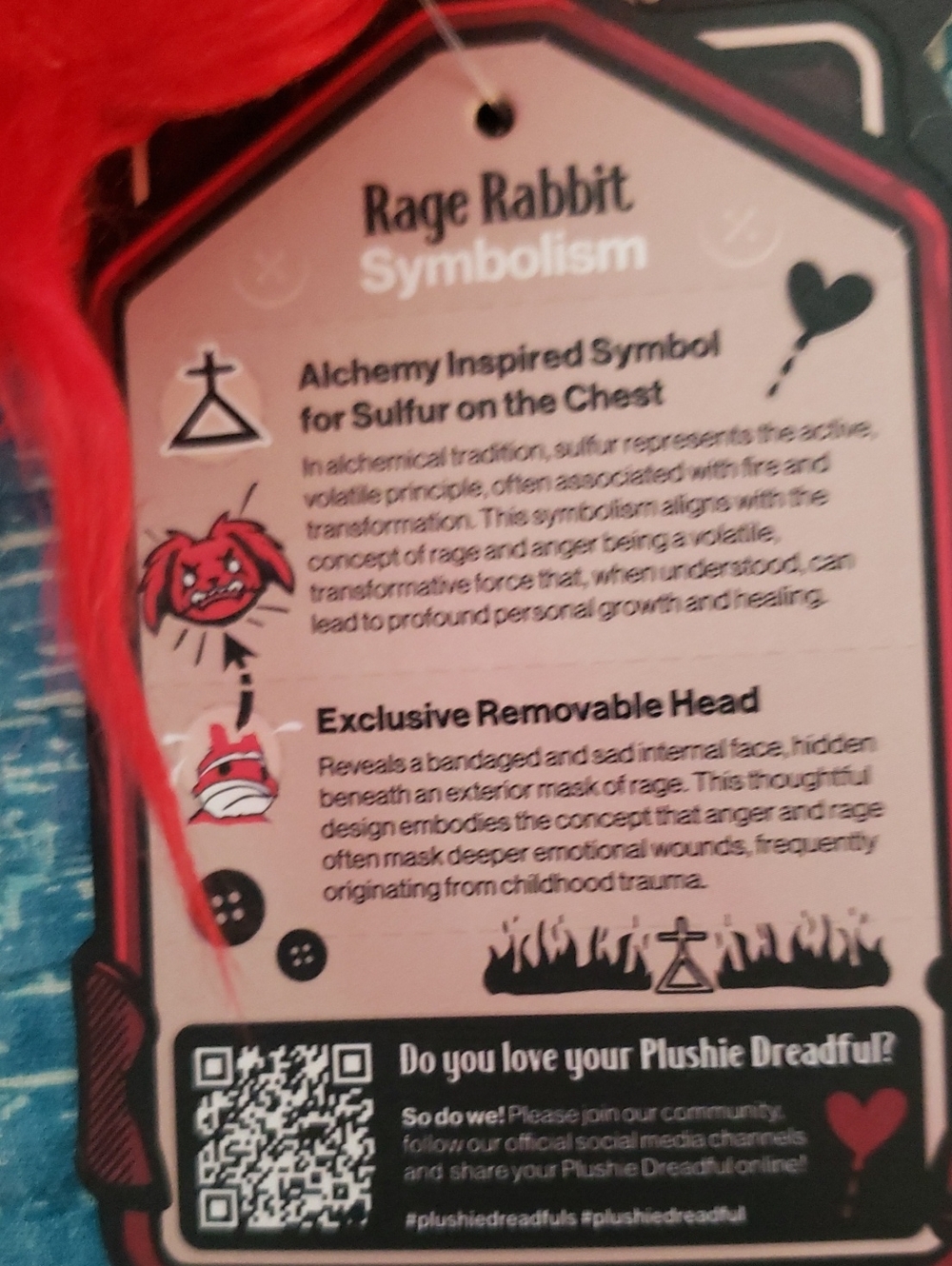 Plushie Dreadful Rage Rabbit NWT - Picture 7 of 9